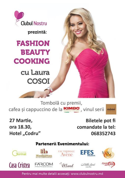 Va invitam cu drag la o seara minunata alaturi de frumoasa Laura Cosoi, invitata speciala din…