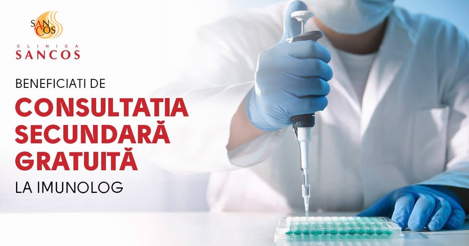 🎁 Primiți consultația secundară gratuită în termen de 10 zile, la medicul imunolog