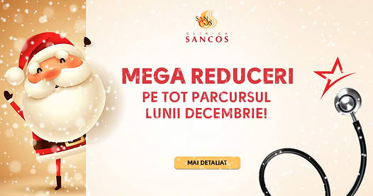 Doar in luna decembrie beneficiati de reduceri la Clinica de Medicină Estetică ”SANCOS” pentru o…