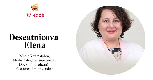 Astăzi vom face conoștintă cu Deseatnicova Elena - medic reumatolog în cadrul Clinicii SANCOS…