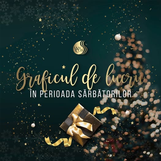 🎄În perioada sărbătorilor de iarnă, între 01 și 08 ianuarie, inclusiv, clinica Sancos nu va activa.