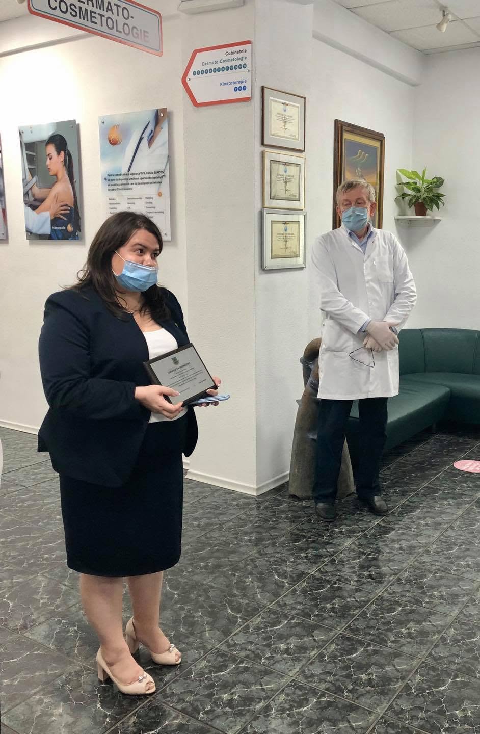 Clinica SANCOS a fost vizitată de reprezentanții Serviciului Fiscal pentru înmânarea…