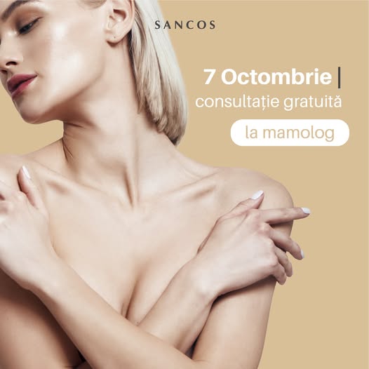 7 Octombrie - zi de consultație GRATUITĂ la medicul mamolog!