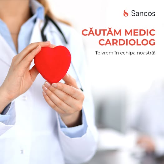 💁‍♀️Clinica Sancos angajează medic cardiolog!