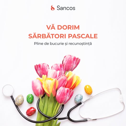 💁‍♀️Cu ocazia sărbătorilor Pascale, vă informăm că activitatea clinicii Sancos va fi sistată în…